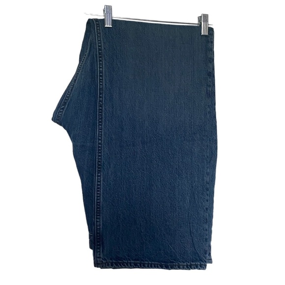 Y2K Relax Jeans Straight Mid Blue Mid Rise Western Cowboy Rodeo Durable 38x32 - Picture 10 of 10